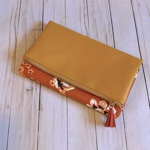 Rachel Pally Women's Zahara Clutch Bag Orange Reversible Orange Floral N…